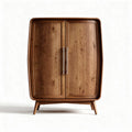 Armoire en bois de pin couleur chêne 80 x 40 x 100cm pour rangement