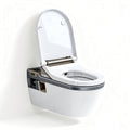 Toilette suspendue avec fonction bidet en céramique blanche 80 x 40 x 50cm